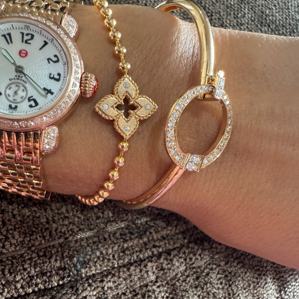 $3900 Stunning Michele CSX Diamond Rose Gold Watch 26mm Excellent Condition - Picture 14 of 16